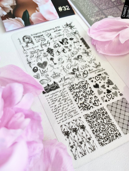 Пластина для стемпинга Enigma Stamping №032