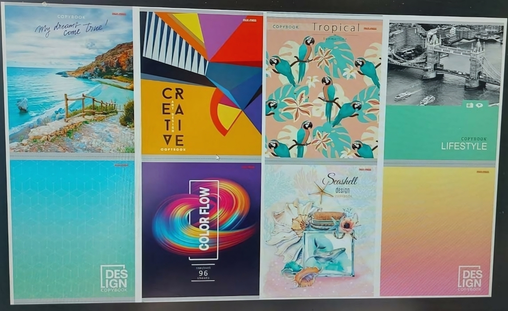 Тетрадь 96л А5 клетка, микс (Проф-Пресс)