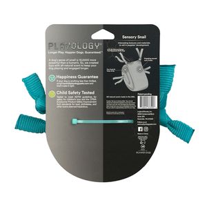 Сенсорная плюшевая улитка Playology PUPPY SENSORY SNAIL для щенков мелких и средних пород 8-16 недель с ароматом арахиса, цвет голубой