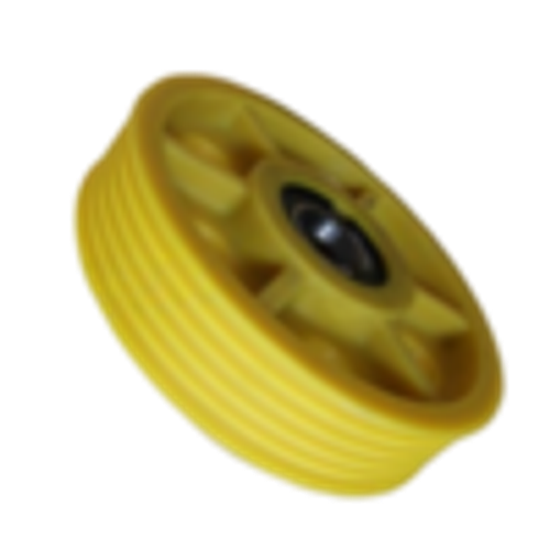 Отводной блок лебедки OTIS D400мм, 5х10мм, ширина L=95мм, d(вала)=70мм (полиамид) (Россия)