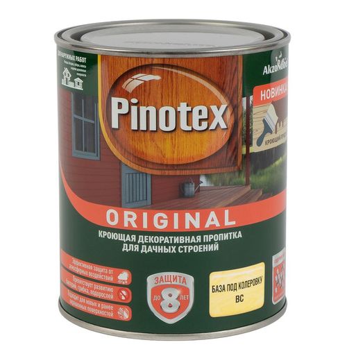 Декоративно-защитное средство для дерева Pinotex Original база C полуматовое 0,84 л
