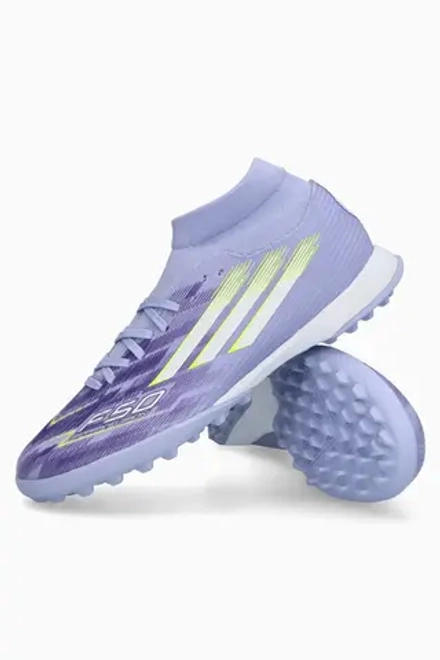 Сороконожки adidas F50 League Mid TF для женщин - фиолетовый