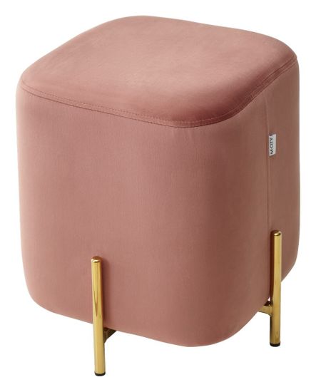 Пуф для гостиной ARES BLUVEL-52 PINK / GOLD
