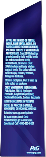 Crest 3D Whitestrips Professional Effects Light — Отбеливающие полоски для зубов: до 12 тонов за 20 дней