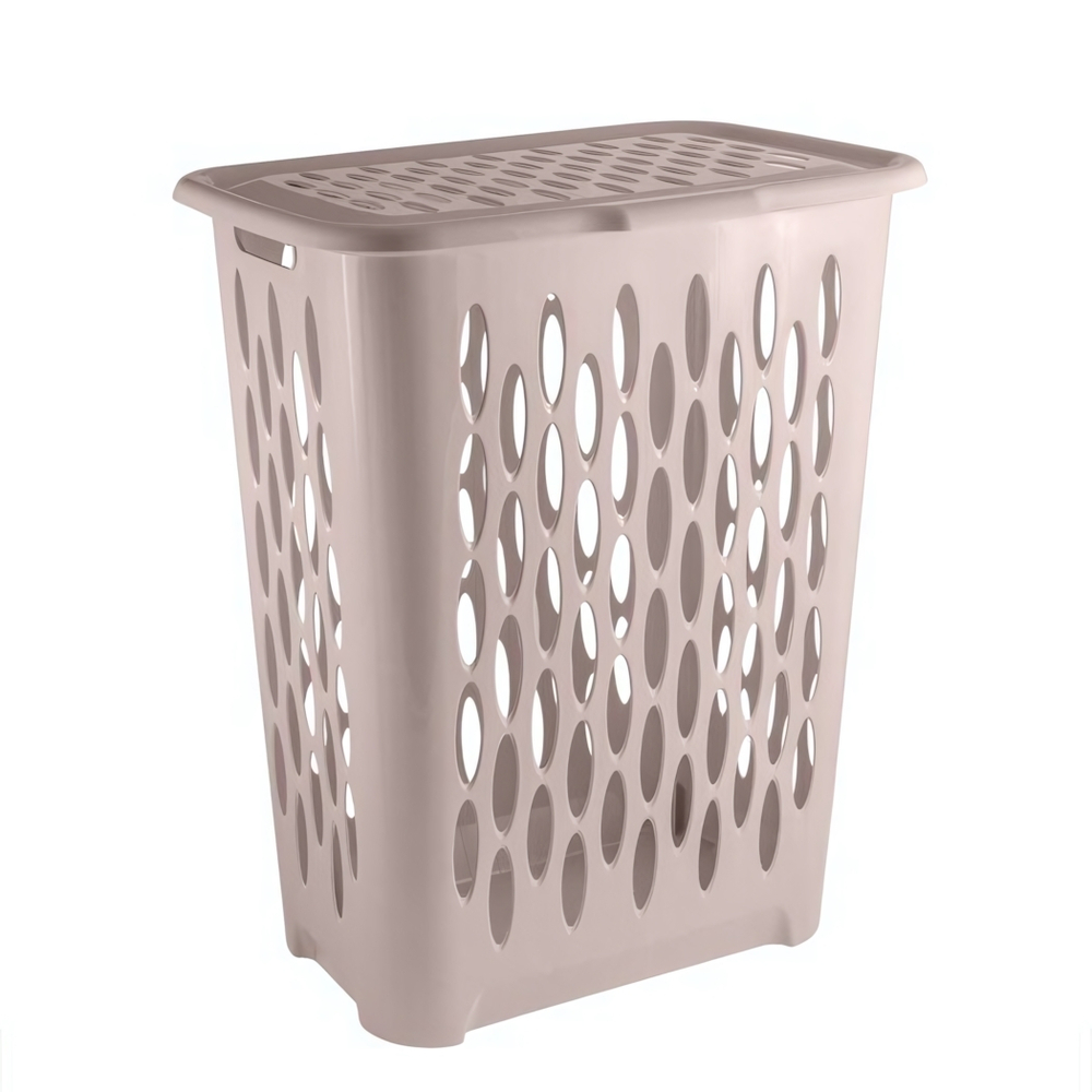 Корзина для белья Keeplex Light с откидной крышкой 37л 42,2х29х51,5см бежевый топаз