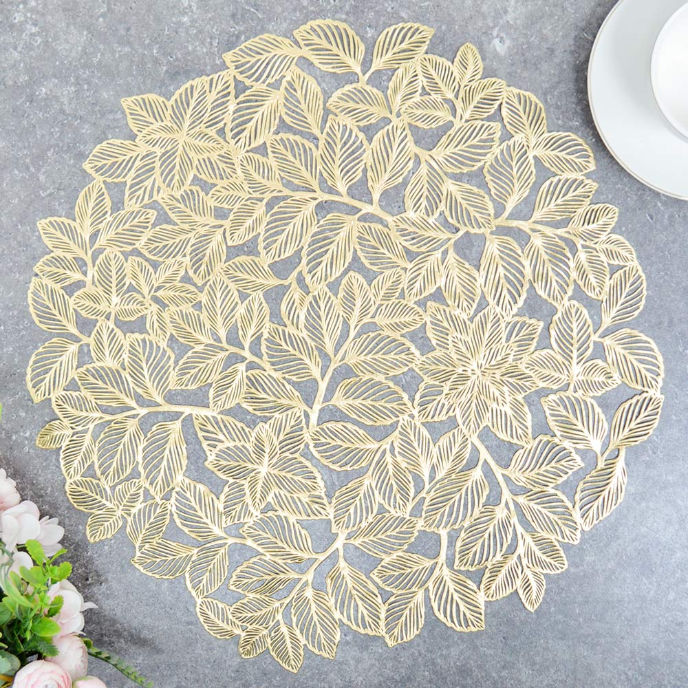Салфетка подстановочная 38см MONICA Iv6A2045, золото (12шт/уп)