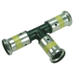 Тройник HENCO равнопроходный, ПВДФ пресс (газ), 20x20x20