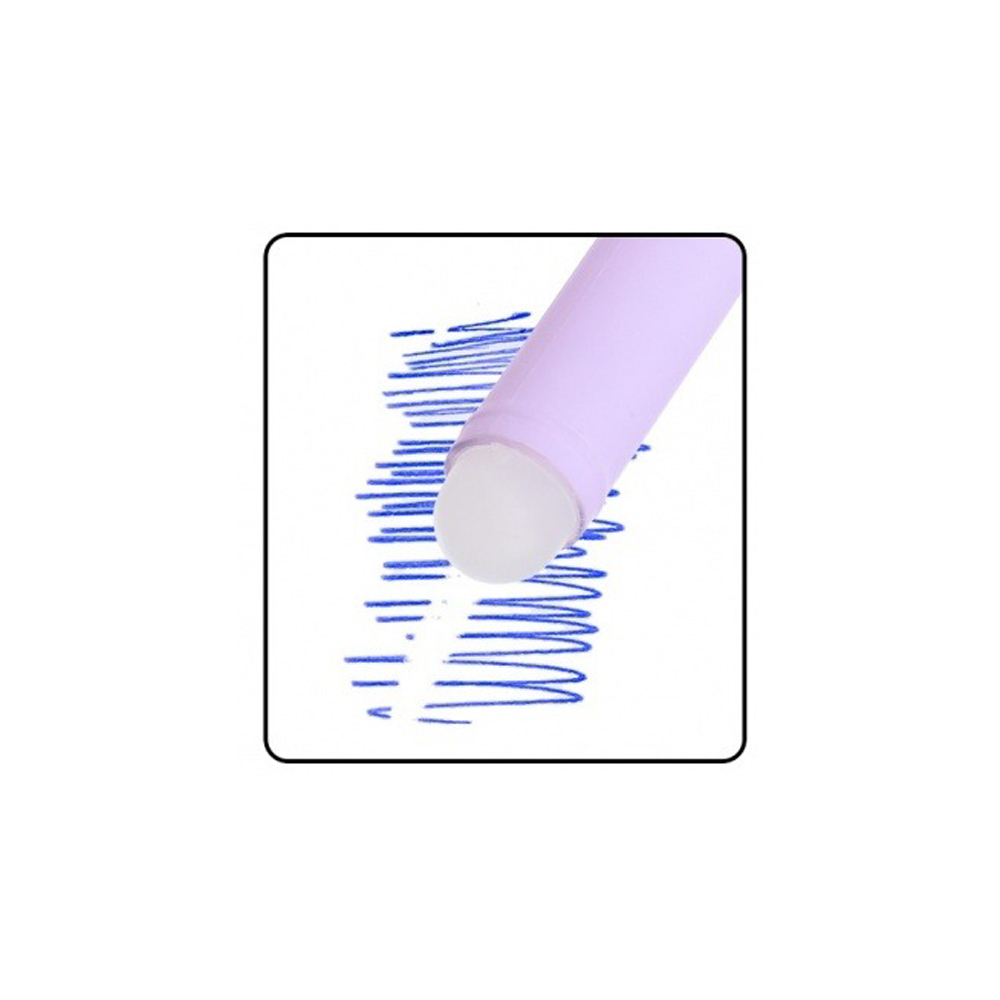 Ручка гелевая, пиши-стирай, Basir, синие чернила, серия "Ромашка", разноцветный корпус