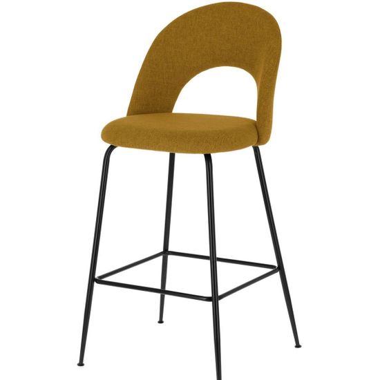 Полубарный стул Mahalia горчично-желтый