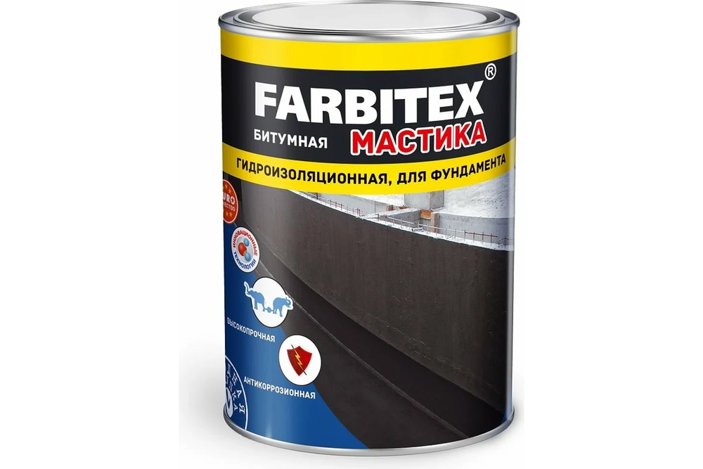 Мастика битумная гидроизоляционная 8 кг FARBITEX