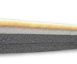 Ролл-мат гимнастический "Профессионал", ворсовый - 40мм. - сегментированный - бежевый