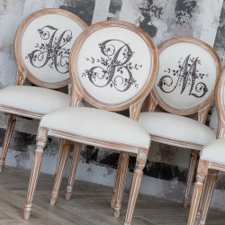 Стул Объект мечты Монограмма буквы H