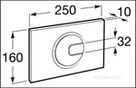 Клавиша для инсталляции Roca PL-4 890098005