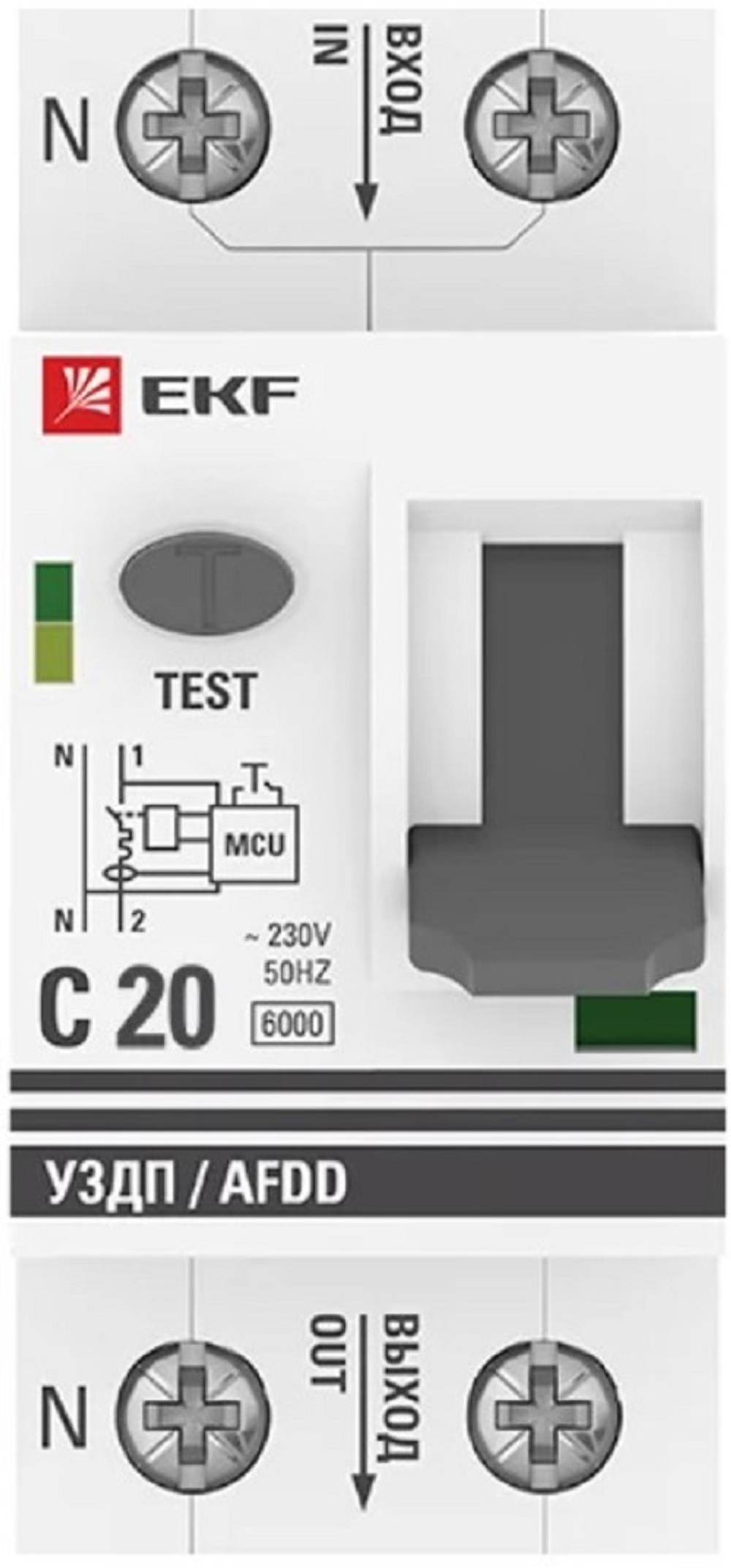 Устройство защиты от дугового пробоя  EKF afdd-2-20C-pro