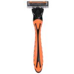 Бритвенный станок многоразовый мужcкой, 3 лезвия, 11 кассет, оранжевый, X-ONE (ИКС-УАН), 700023