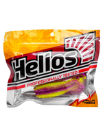 Виброхвост Helios Shaggy 5,12"/13 см Black & White 5шт. (HS-18-023)