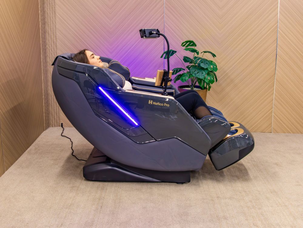 Массажное кресло Hatico Pro Spirit SL 4D – Серый космос