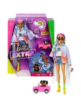 Кукла Барби Экстра с радужными косичками GRN29
