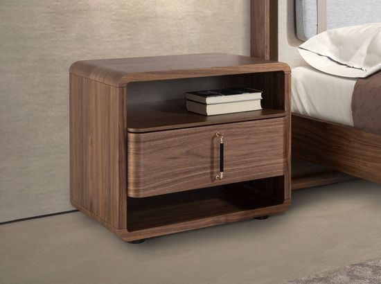 Прикроватная тумбочка 7225 из орехового дерева