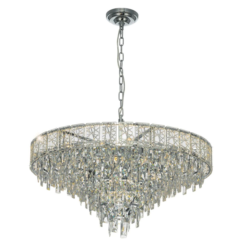 Citilux SAGRADA CL317281 Люстра хрустальная подвесная Хром