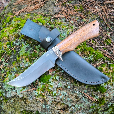 Кованый нож Егерь Булат (Ворсма)