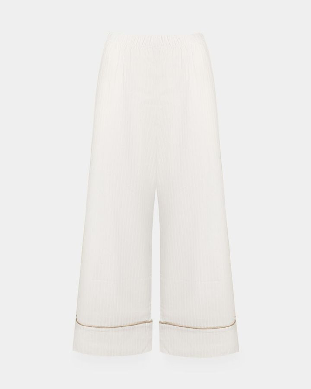 Пижама Белая 1 (рубашка с длинным рукавом + брюки)