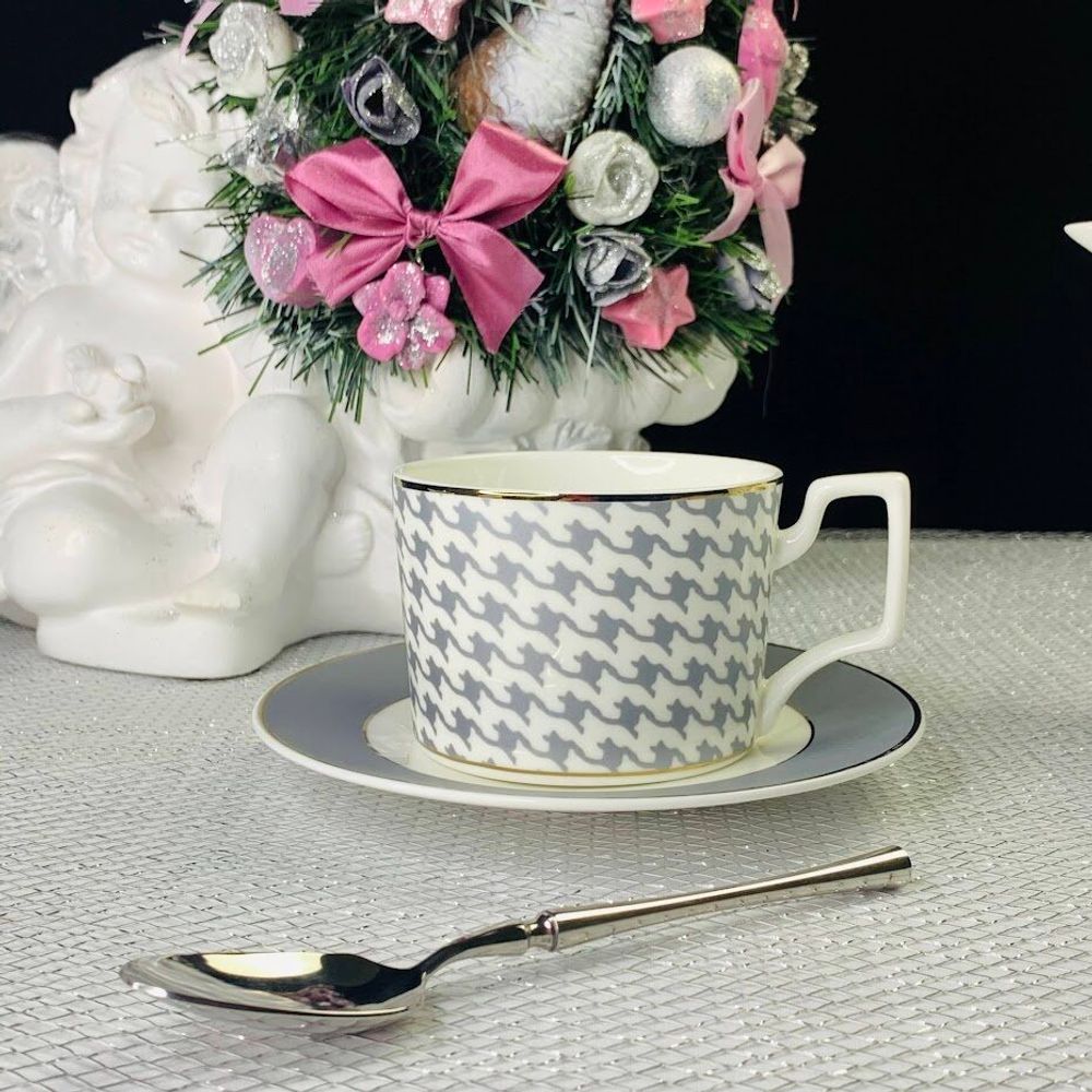 Lenardi 145-401 Чайный набор 12пр. 250 мл EARL GREY в под.уп.(х10)Костяной фарфор