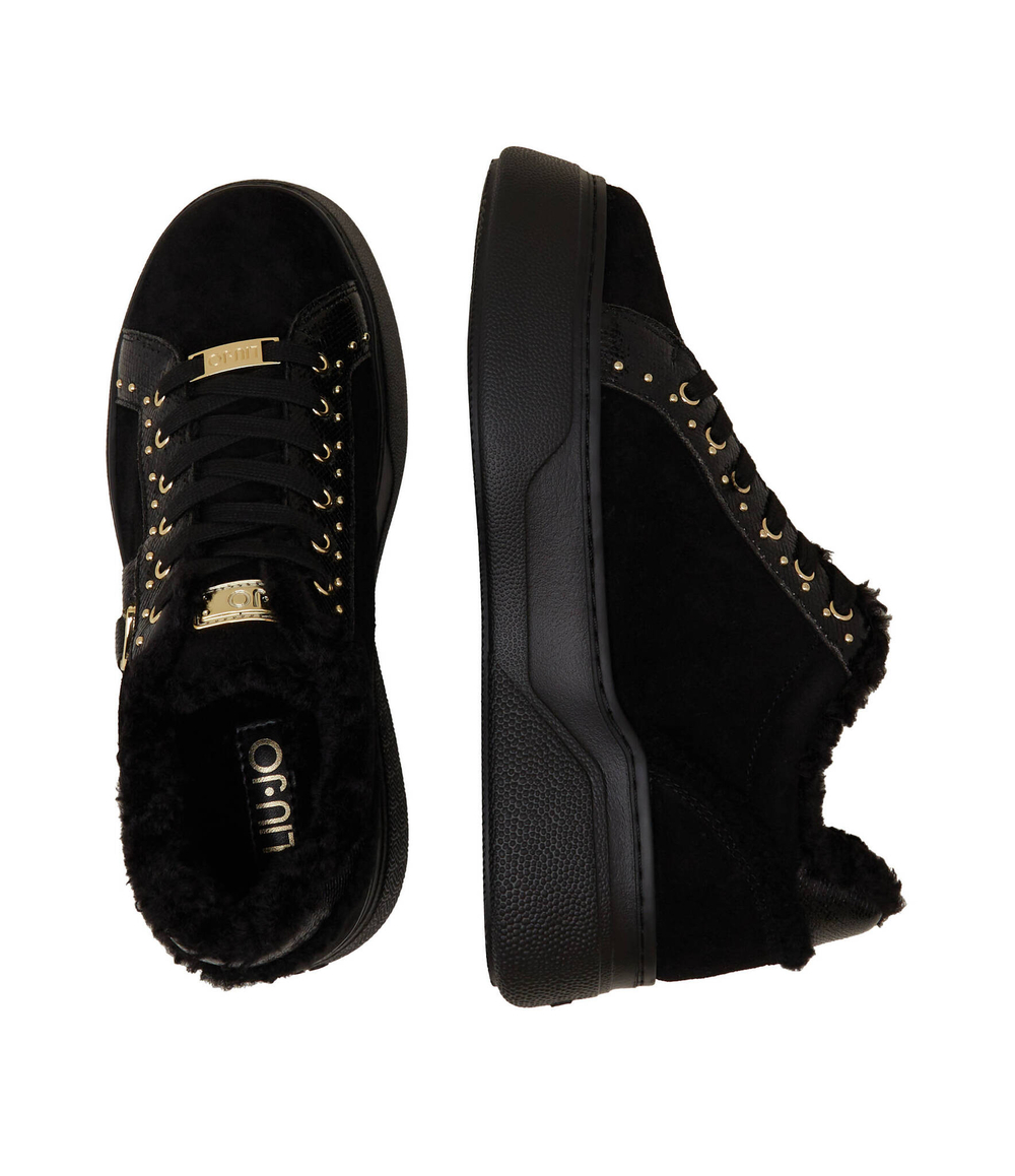 Кожаные кроссовки 11 Liu Jo - черный(BF3179 PX442)