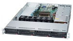 Сервер Supermicro 5019C-WR без процессора/без ОЗУ/без накопителей/количество отсеков 3.5" hot swap: 4/2 x 500 Вт/LAN 1 Гбит/c