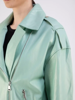 Косуха кожаная куртка оверсайз