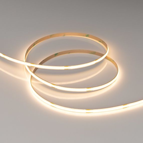 Светодиодная лента Arlight 6W/m 480LED/m CSPSMD теплый белый 4M COB-X480-6mm 24V Warm2700 039055