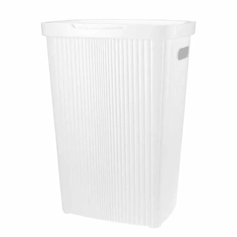 КОРЗИНА ДЛЯ БЕЛЬЯ VELVET, 450*290*630ММ, 45Л (Белый)