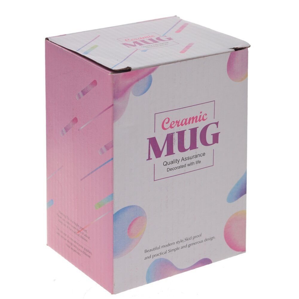 GAEM Кружка с крышкой, 400 мл, L11 W7,5 H13 см, 4в.