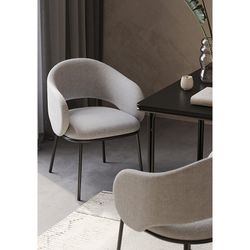 Стул Coastal, букле, дымчато-серый