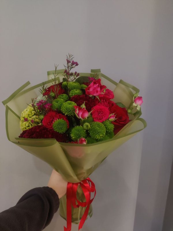 Букет "Зеленые оттенки"