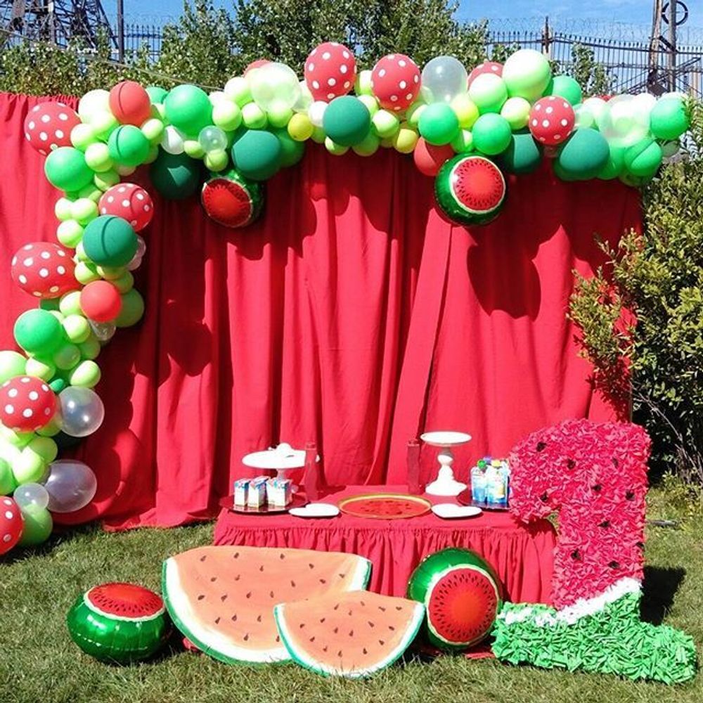 Шар (18"/46 см) Круг, Арбуз