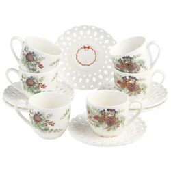 НАБОР ЧАЙНЫЙ LEFARD "CELEBRATION" НА 6 ПЕР. 12 ПР. 250 МЛ (КОР=6НАБ.)