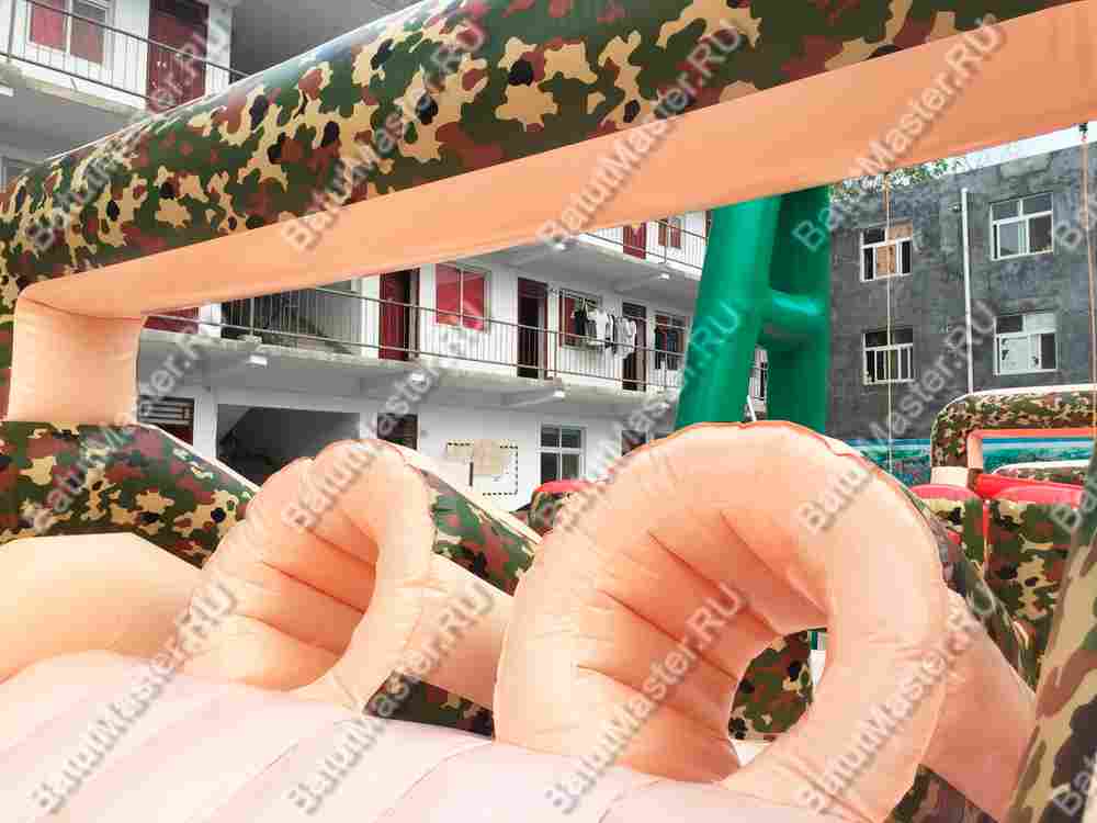 Надувная полоса препятствий "Патриот" 24*3*5 м