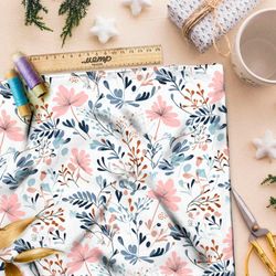 Ткань премиум дюспо цветочные этюды