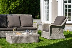 "Гляссе" лаунж-зона из искусственного ротанга, цвет бежевый