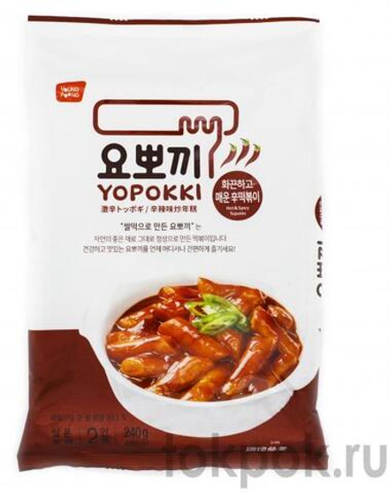Токпокки (рисовые клецки) Yopokki пряно-острый соус, 240 гр