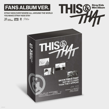 Альбом Stray Kids - THIS & THAT (FANS ALBUM Ver.) - с подарками за предзаказ