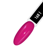 IQ Beauty Лак для ногтей профессиональный укрепляющий с биокерамикой #168, 12.5 мл Розово-ягодный, плотный