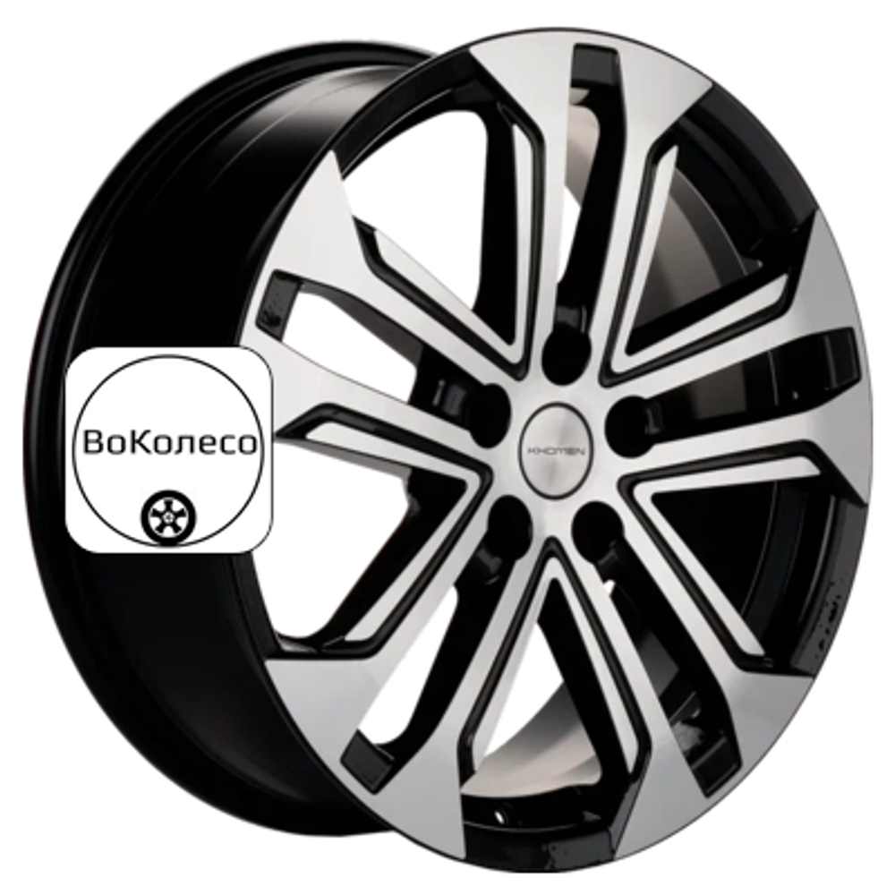 7x18/5x114,3 ET37 D66,5 KHW1803 (Dargo/Jolion) Black-FP Khomen Wheels