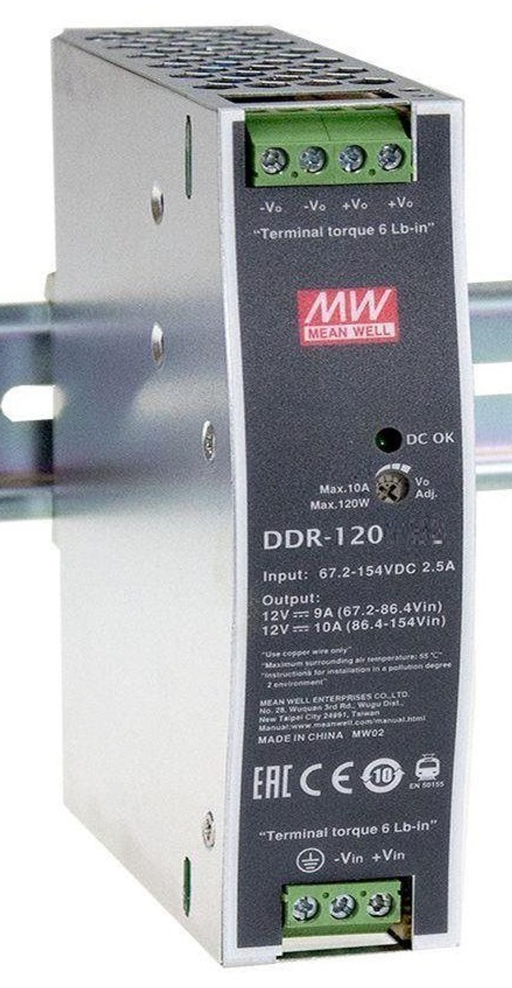 Преобразователь DC-DC модульный Mean Well DDR-120D-48