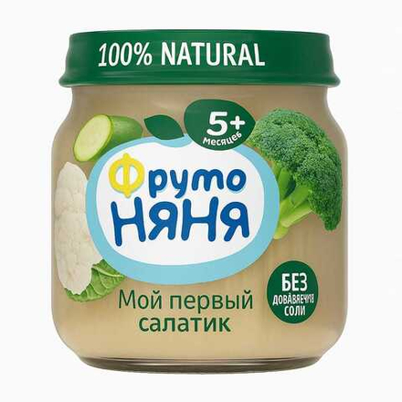 Пюре овощное Фруто Няня Мой первый салатик 80 гр