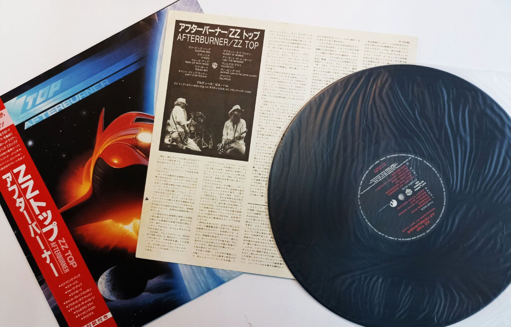 Винтажная виниловая пластинка ZZ Top Afterburner (Japan 1985)