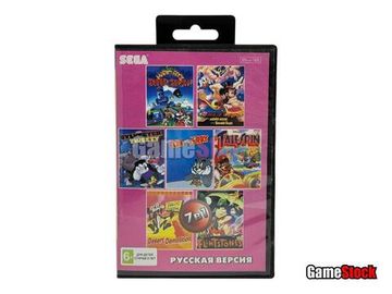Картридж 16-Bit - 7в1 Desert Dem / World of Illusion/ Tale Spin+..