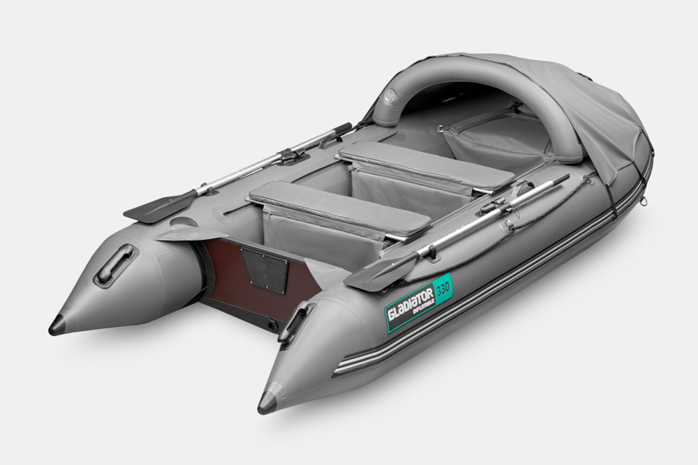 Надувная лодка GLADIATOR C330AL тёмно-серый