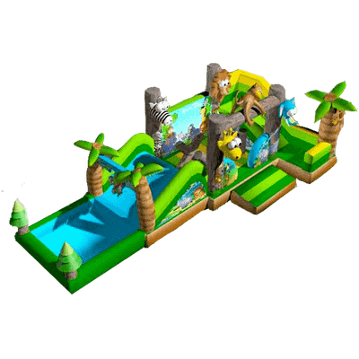 Батут с бассейном "Зоомир 2"